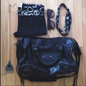 Fringed Geo Pendant Necklace